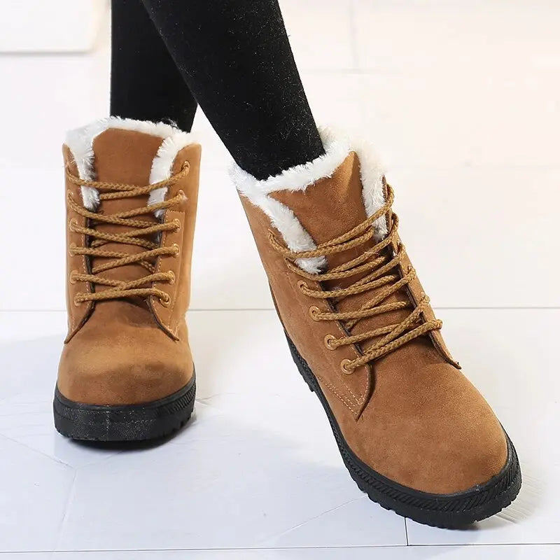 Women's Ankle Boots Warm Short Boots - Vonnera