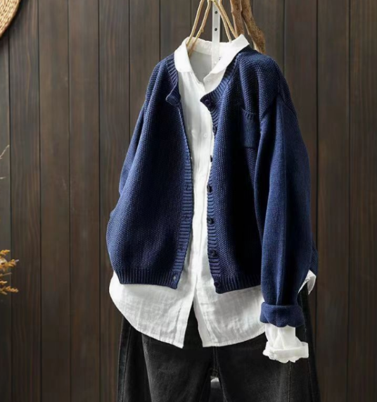 Women's Button Up Cardigan Long Sleeves