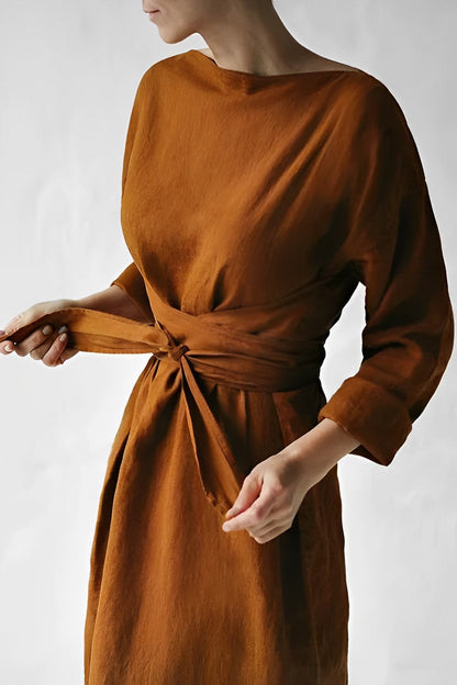 Women's Maxi Dress Bow Detail - Vonnera