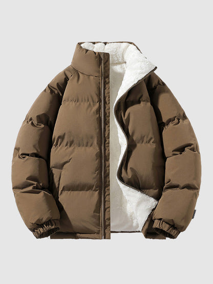 Men's Quilted Puffer Jacket Zip Up - Vonnera