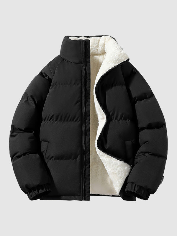 Men's Quilted Puffer Jacket Zip Up