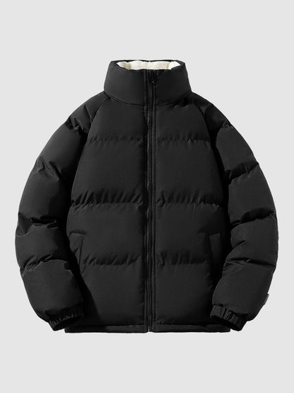 Men's Quilted Puffer Jacket Zip Up
