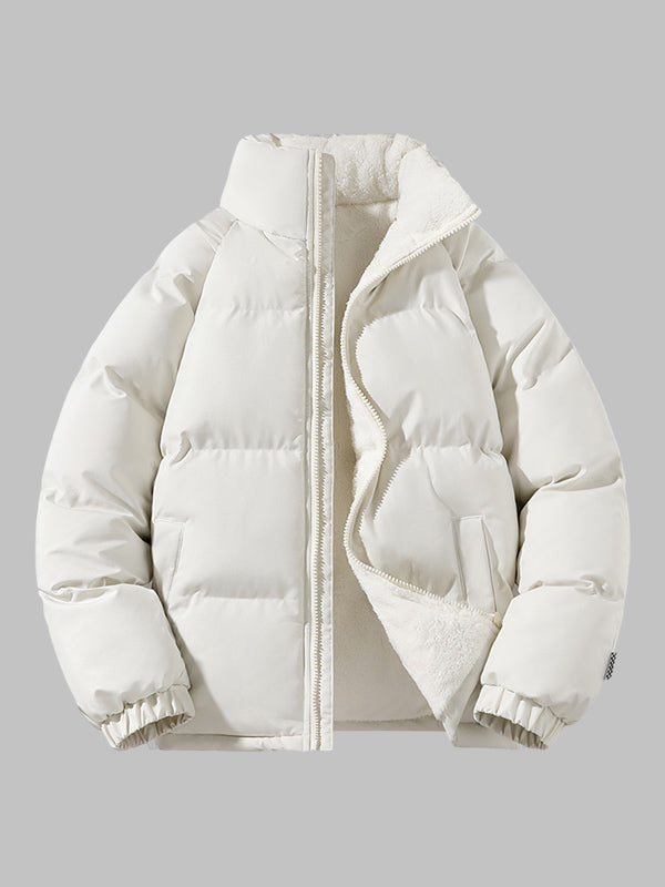 Men's Quilted Puffer Jacket Zip Up