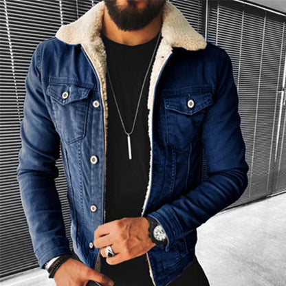 Men's Classic Denim Jacket Urban Blue - Vonnera