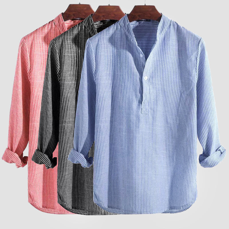 Men's Classic Henley Shirt Breathable - Vonnera
