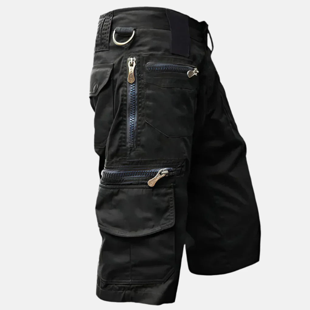 Men's Cargo Shorts Knee-Length Cotton Tan - Vonnera