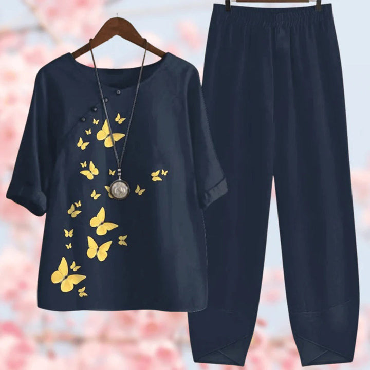 Women's Floral Two Piece Outfit