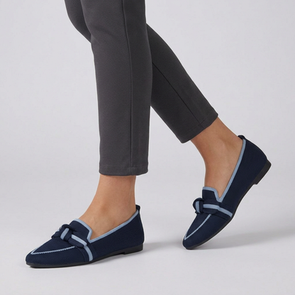 Pointed Toe Leather Loafers Horsebit Detail