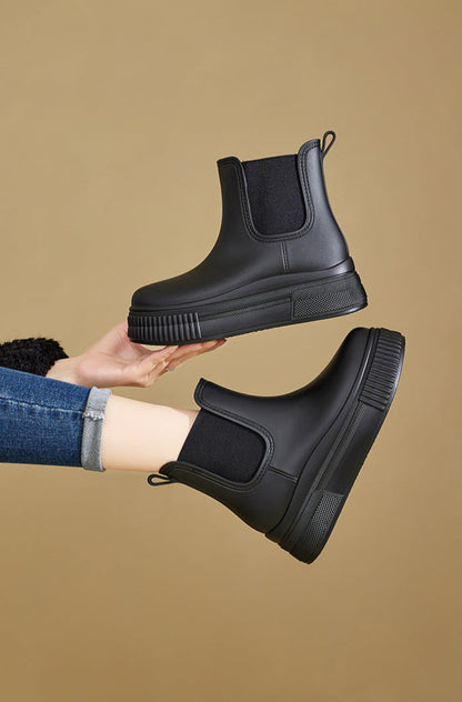 Women's Ankle Boots Platform Elastic Sides