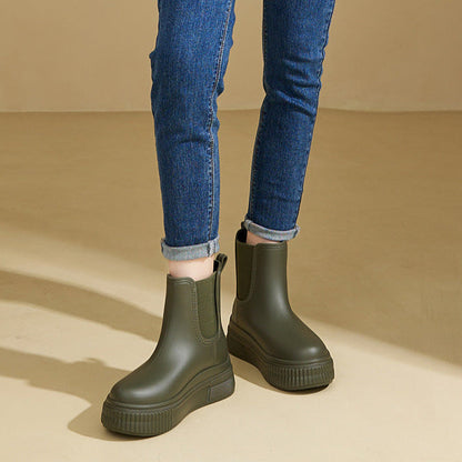 Women's Elastic Ankle Boots Platform Style