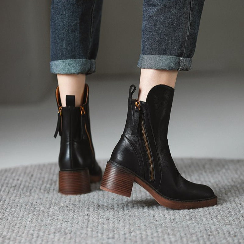 Women's Heeled Boots Structured Style