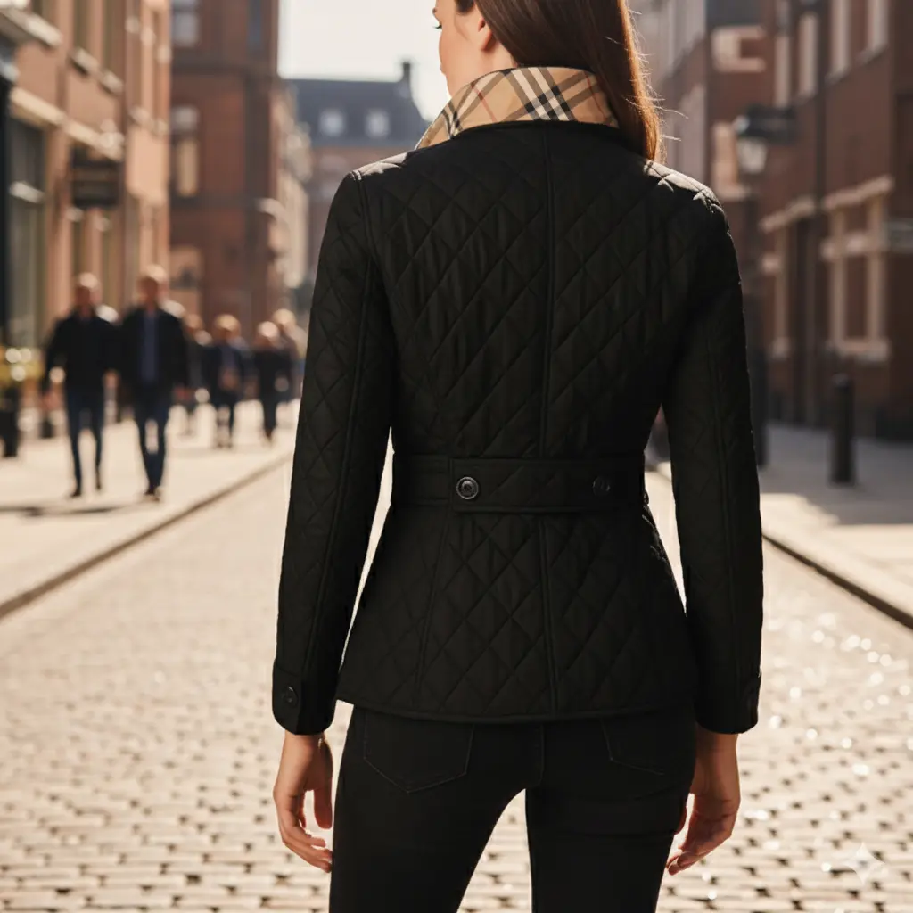 Diamond Quilted Jacket for Women – Stylish & Cozy Winter Layer-Caliboot