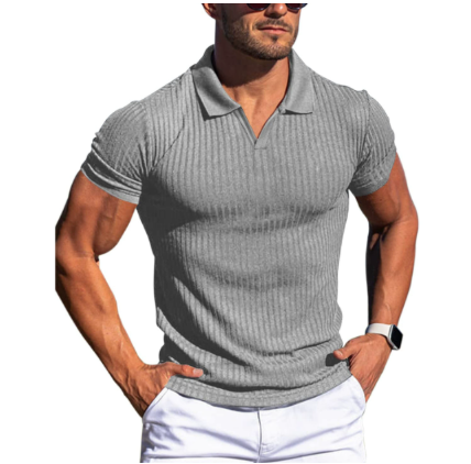 Men's Polo Shirt Cotton Short Sleeve Summer Navy