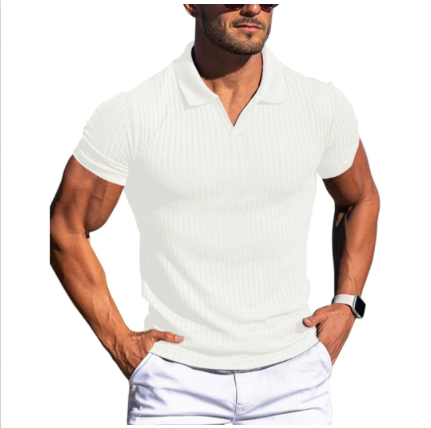 Men's Polo Shirt Cotton Short Sleeve Summer Navy - Vonnera