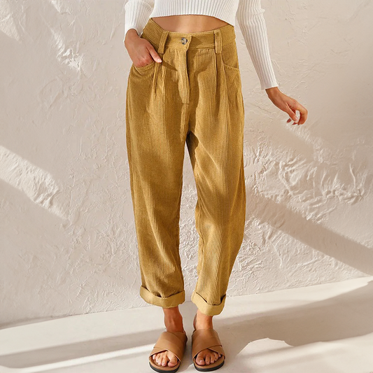 Eileen Vintage Corduroy Comfort Pants - Vonnera