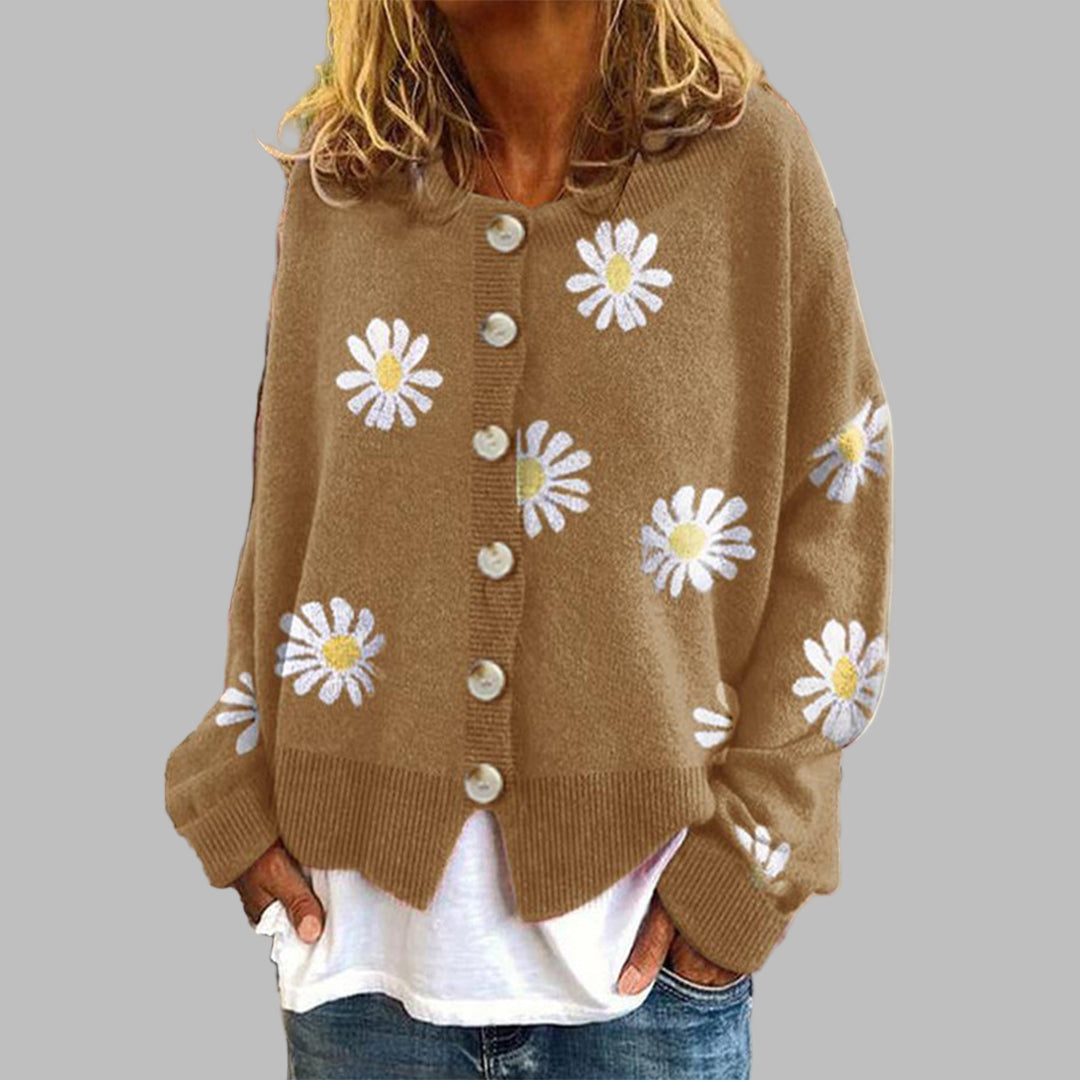 Women's Floral Knit Sweater - Vonnera