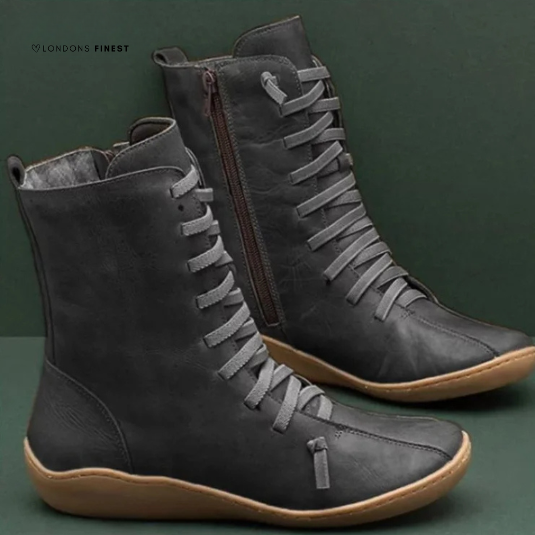 Women's Mid Calf Boots Low Heel