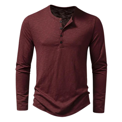 Men's Cotton Long Sleeve T-Shirt - Vonnera
