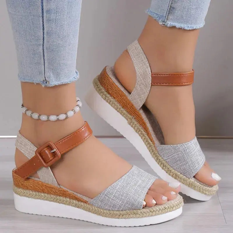 Women's Wedge Sandals Comfortable Summer Footwear - Vonnera