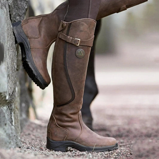 Women's Waterproof Boots Elegant Stylish Black - Vonnera