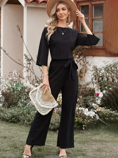 Women's Maxi Jumpsuit Tie Waist - Vonnera