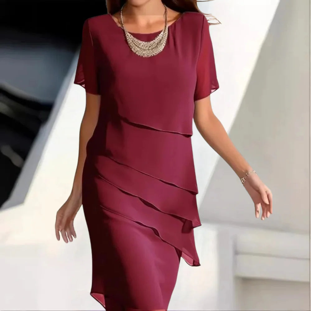Women's Midi Chiffon Dress
