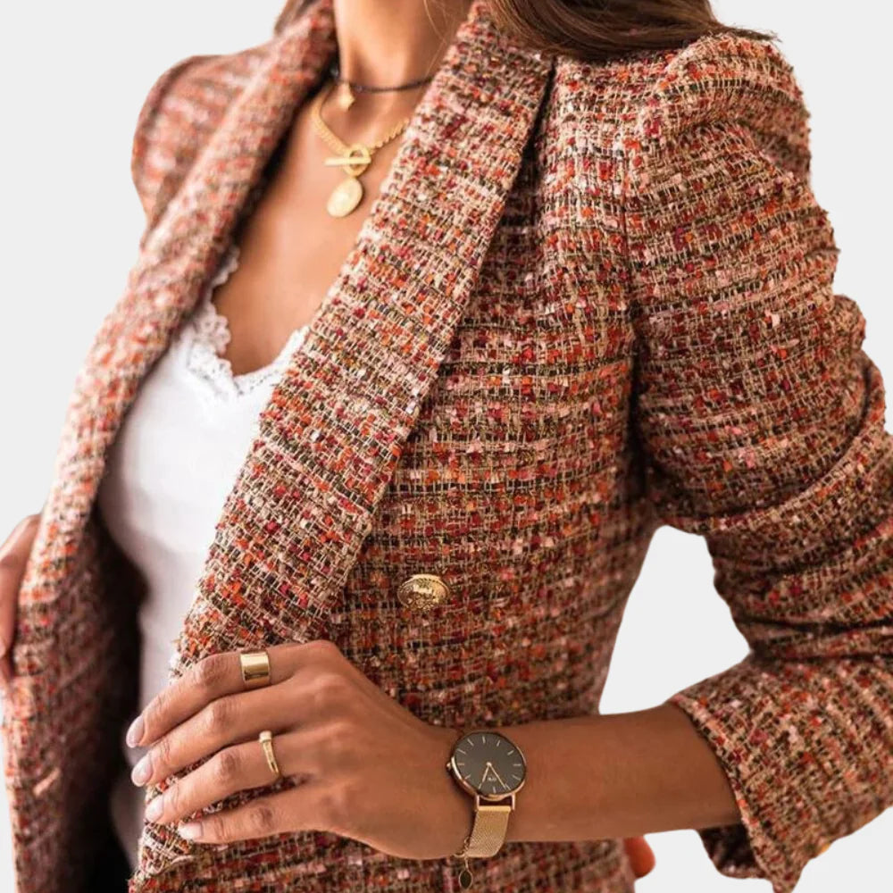 Women's Classic Check Blazer - Vonnera