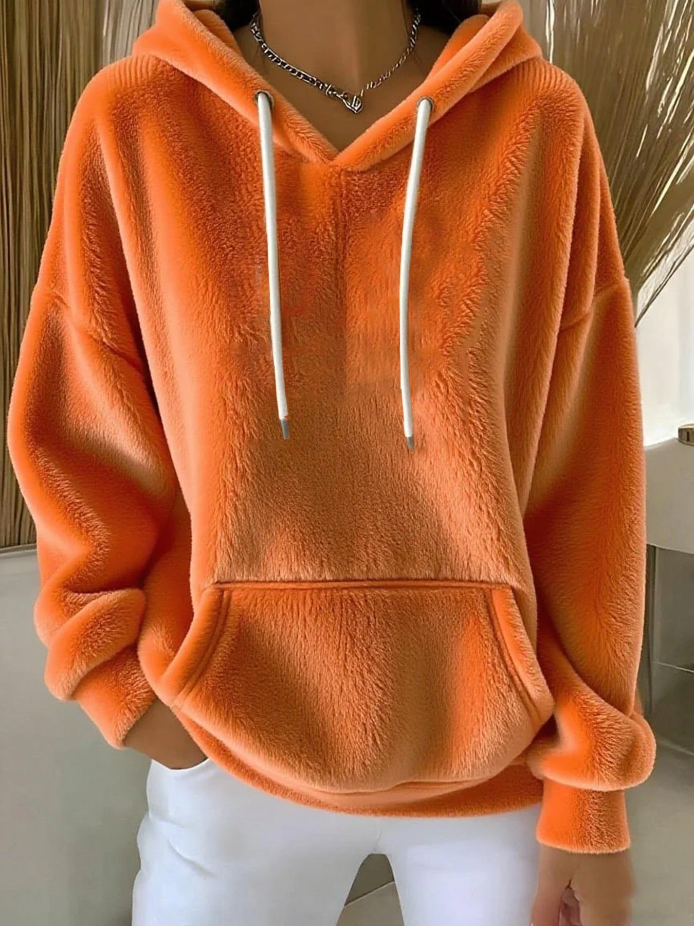 Women's Long Sleeve Hooded Pullover - Vonnera