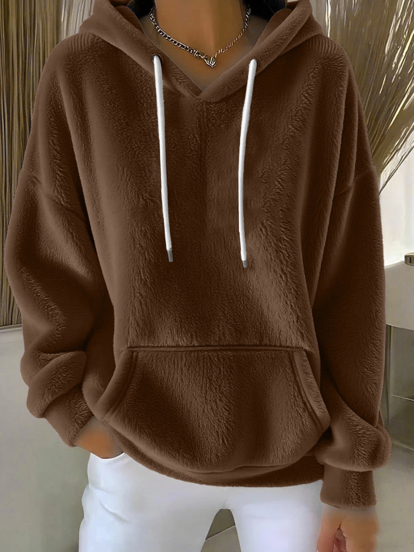 Women's Fleece Hoodie Kangaroo Pocket Pullover