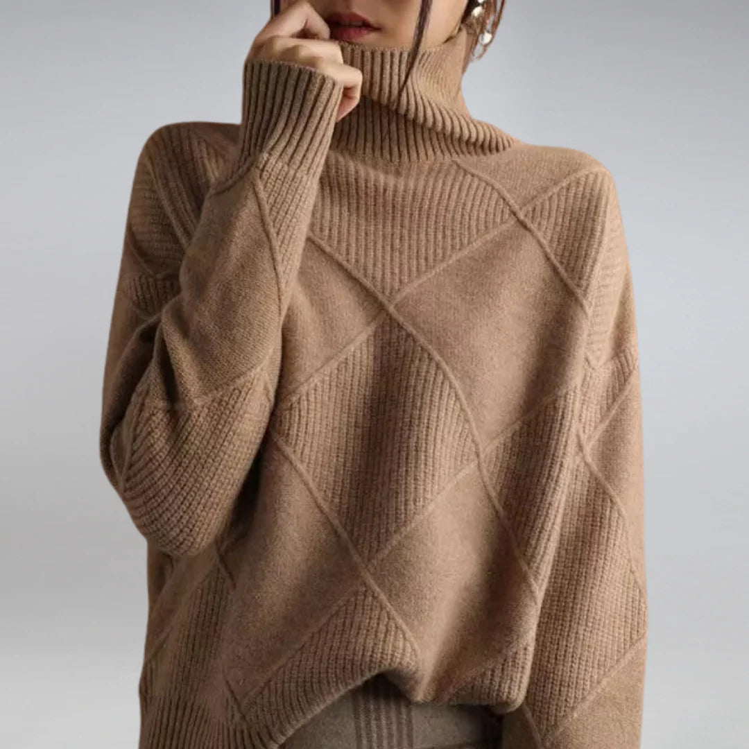 Women's Fine Wool Turtleneck Sweater