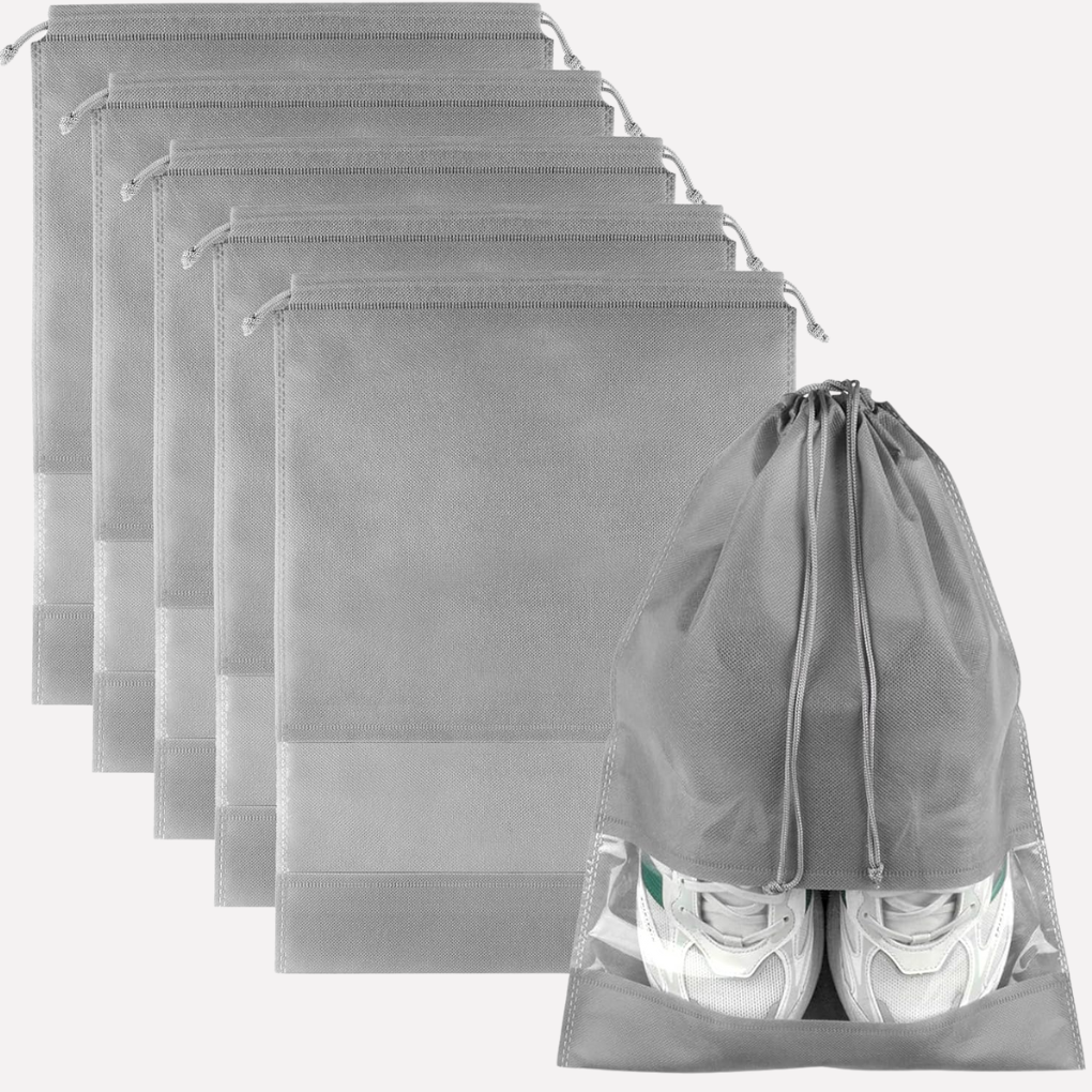 Travel Drawstring Shoe Bags becomes Mesh Drawstring Travel Shoe Bags