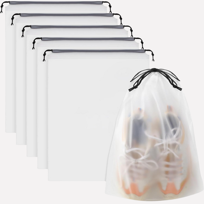 Travel Drawstring Shoe Bags becomes Mesh Drawstring Travel Shoe Bags
