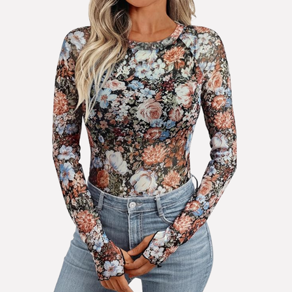 Women's Lace Mesh Blouse