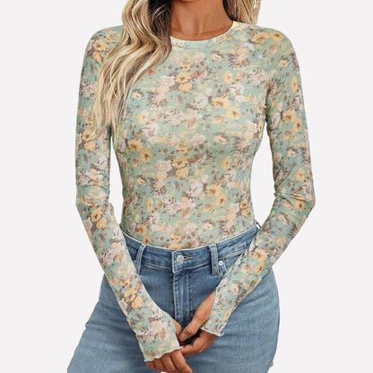 Women's Lace Mesh Blouse