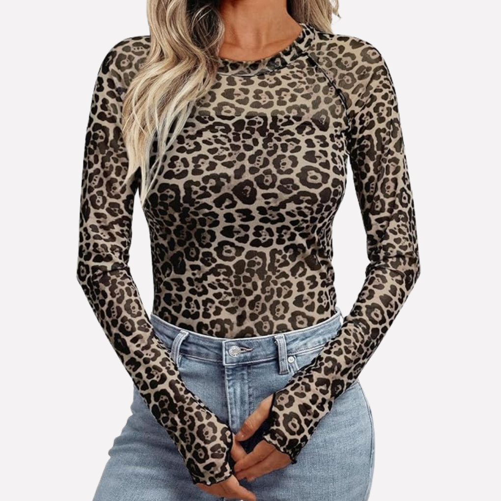 Women's Lace Mesh Blouse