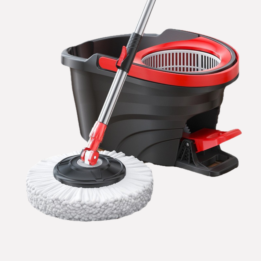 Microfiber Spin Mop Floor Cleaning System - Vonnera
