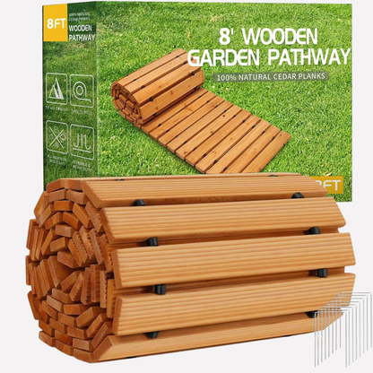 Wooden Garden Pathway Roll Out - Vonnera