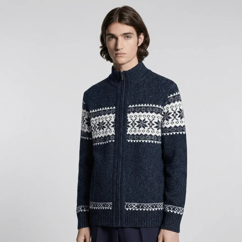 Men's Knitted Winter Cardigan - Vonnera