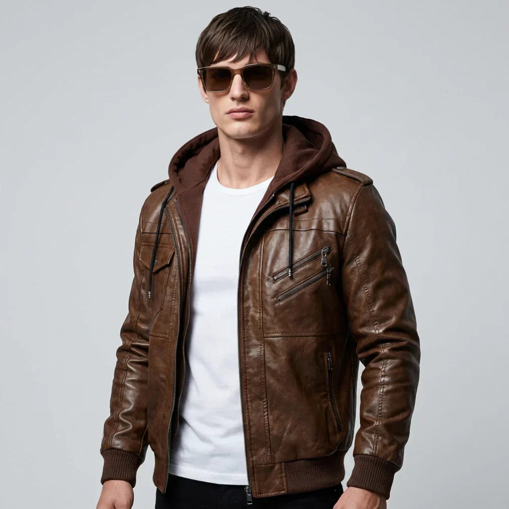 Men's Fur Collar Winter Coat - Vonnera