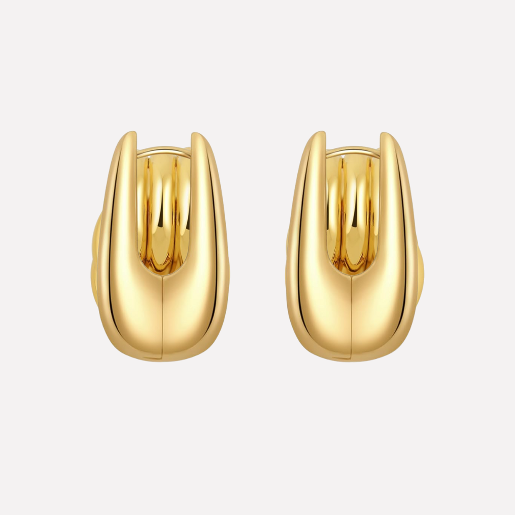 Women's Gold Toned Knot Drop Earrings