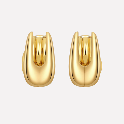 Women's Gold Toned Knot Drop Earrings