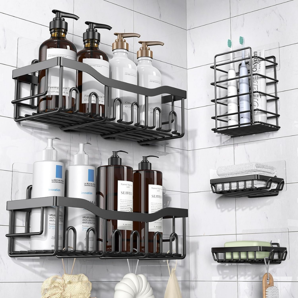 Bathroom Shower Caddy Set Stainless Steel