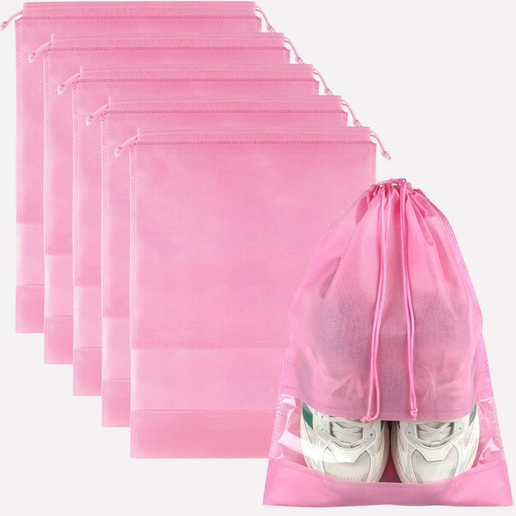 Travel Drawstring Shoe Bags becomes Mesh Drawstring Travel Shoe Bags