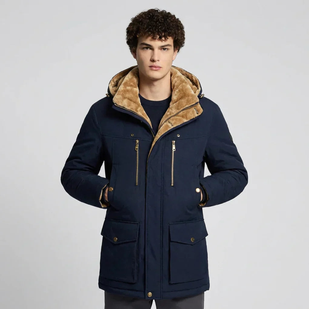 Men's Insulated Winter Parka Coat - Vonnera