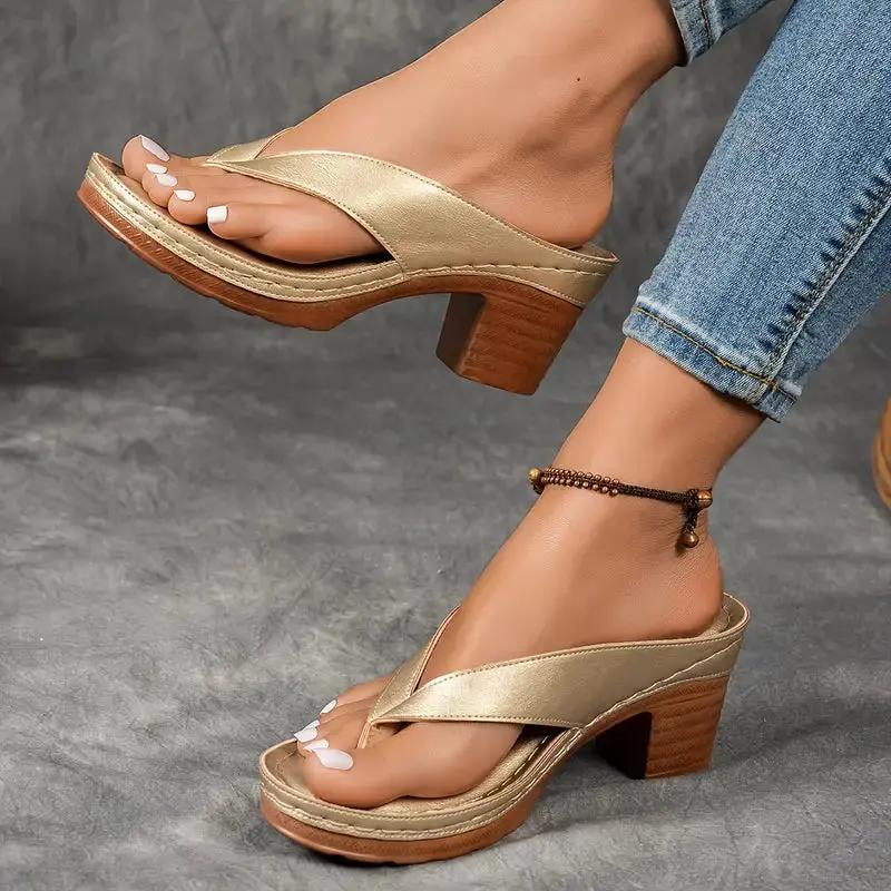 Ergonomic Heel Sandals for Women – Stylish Comfort & Support-Caliboot