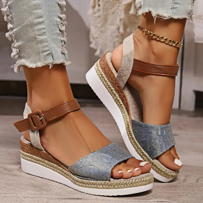 Women's Espadrille Wedge Sandals Open Toe Comfortable Design - Vonnera