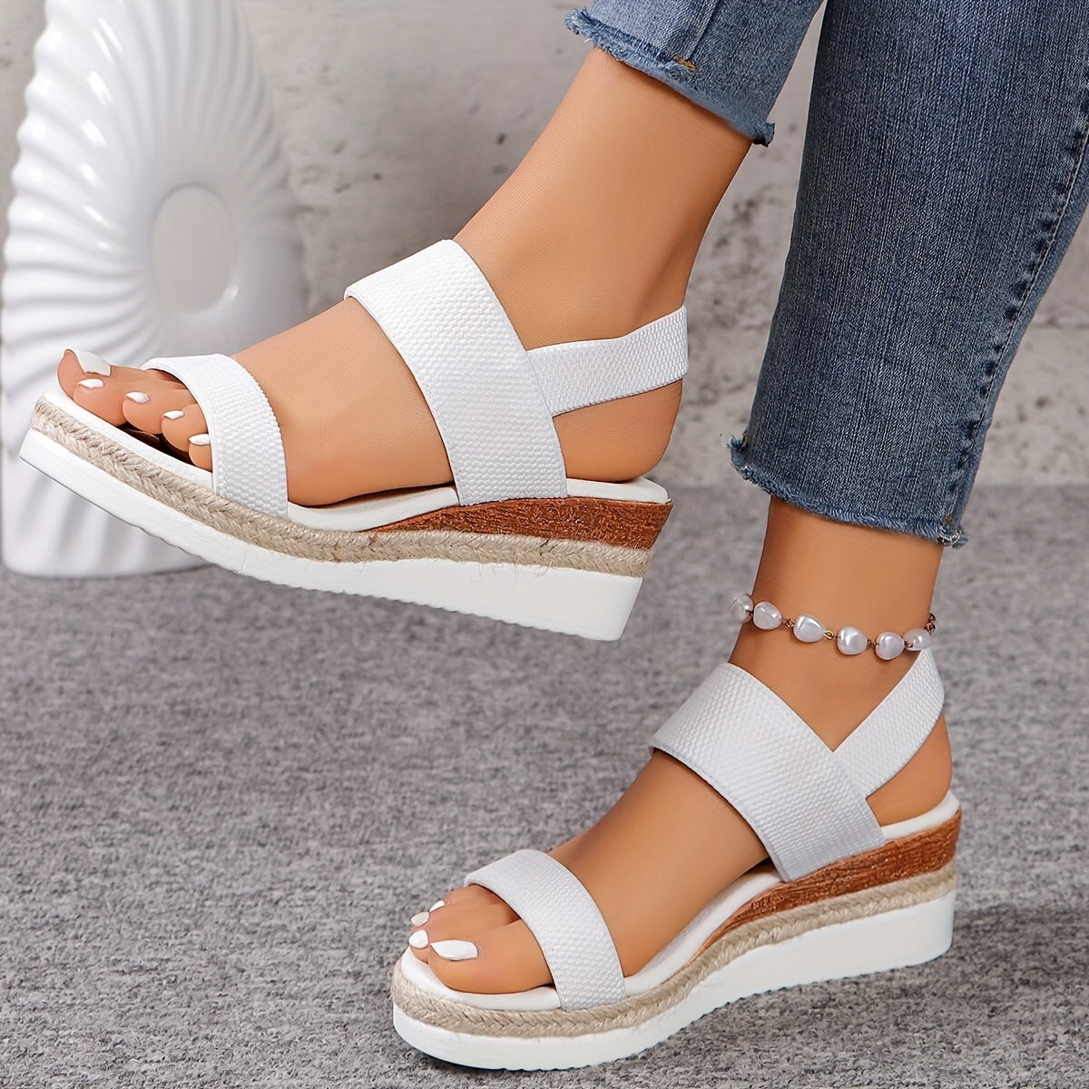 Espadrille Wedge Sandals for Women – Stylish & Supportive
