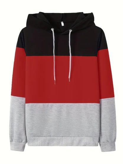 Women's Long Sleeve Sweatshirt Relaxed Fit Casual Color Block