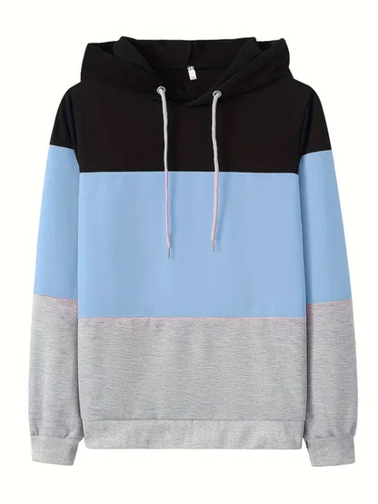Women's Long Sleeve Sweatshirt Relaxed Fit Casual Color Block
