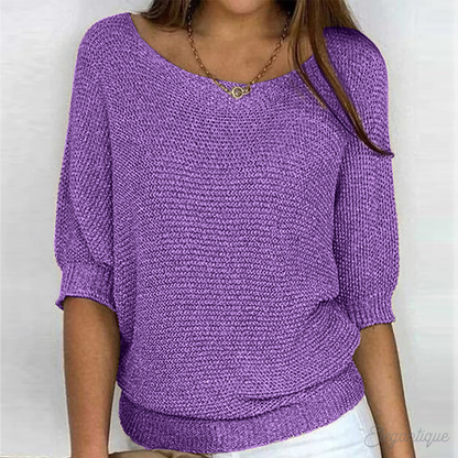 Women's Oversized Sweater Cozy Soft Casual Beige